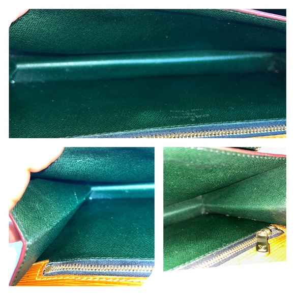 LOUIS VUITTON Epi Leather Sellier Dragonne Women’s Clutch Bag Brown Vintage - Picture 10 of 16